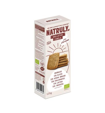 Galletas de Canela sin gluten Bio 125g Natruly