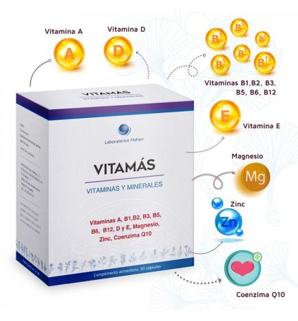 Vitamas (vitaminas y minerales) 30 capsulas Mahen