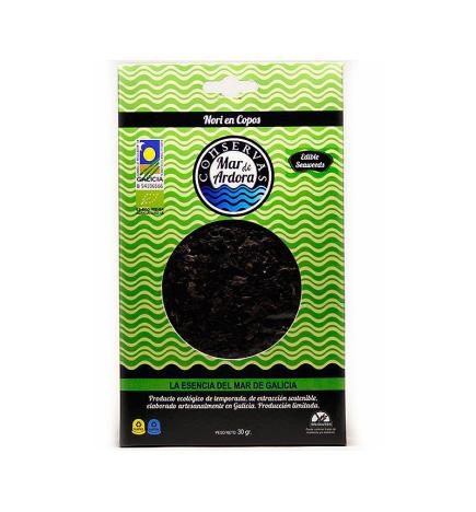 Alga nori en copos deshidratado bio 30 g Mar de Ardora