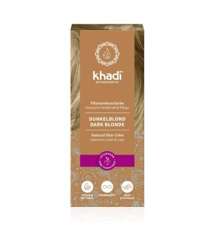 Tinte herbal Rubio Oscuro/Ceniza 100g Khadi