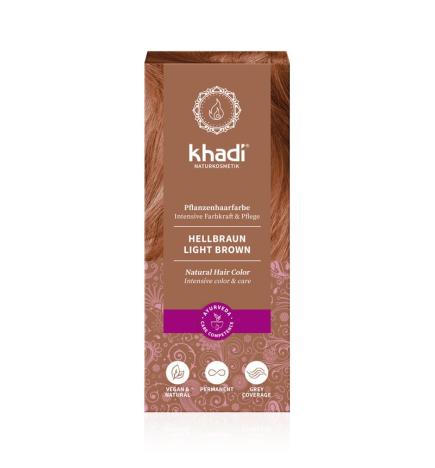 Tinte herbal Castaño Claro 100g Khadi