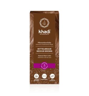 Tinte herbal Castaño Medio 100g Khadi