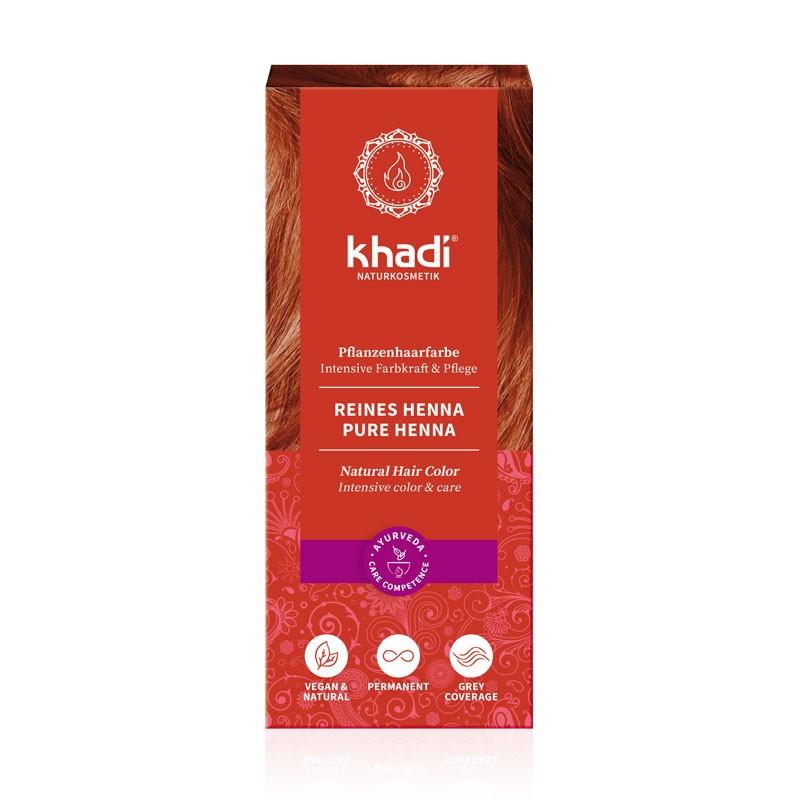 Henna natural 100% pura Rojo 100g Khadi