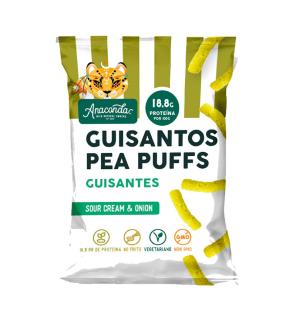 Gusanitos de Guisantes sour cream&onion (guisantos pea puffs) 60g Anaconda