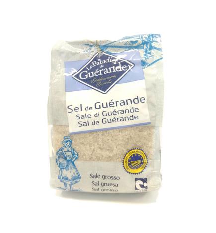 Sal gruesa gris de guerande 1 kg Le paludier de Guerande