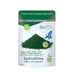 Espirulina EUROPEA vegano polvo superfood bio 150g Biotona