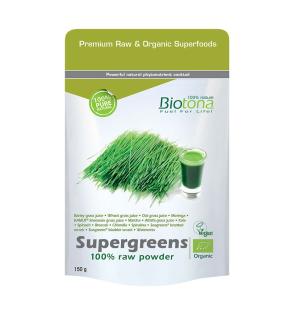 Supergreens powder superfood bio 150g Biotona