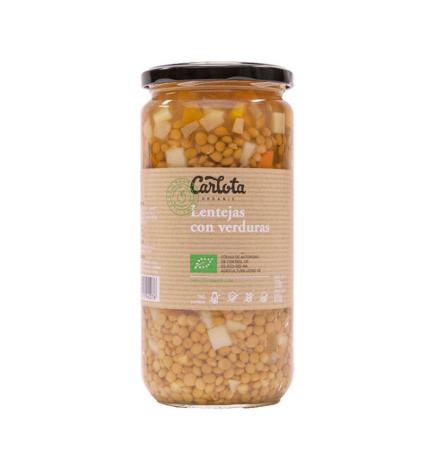 Lentejas con verduras Bio 720g Carlota Organic