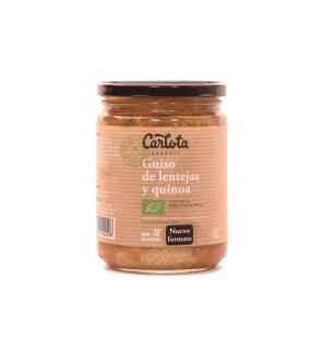 Guiso de lentejas y quinoa Bio 425g Carlota Organic