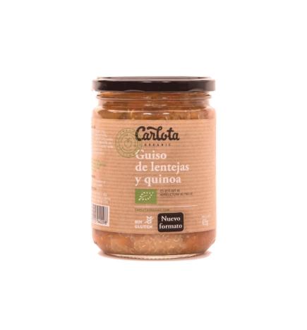 Guiso de lentejas y quinoa Bio 425g Carlota Organic