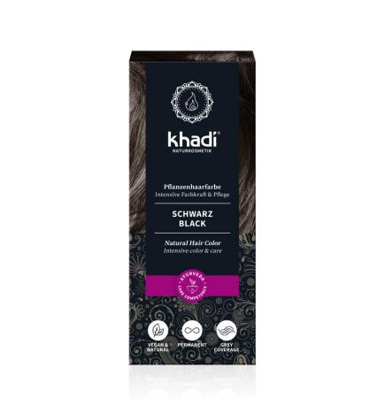 Tinte herbal Negro 100g Khadi