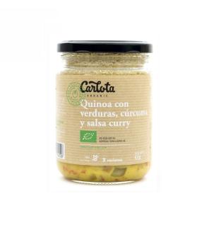 Quinoa con verduras curcuma y curry 425g Carlota Organic