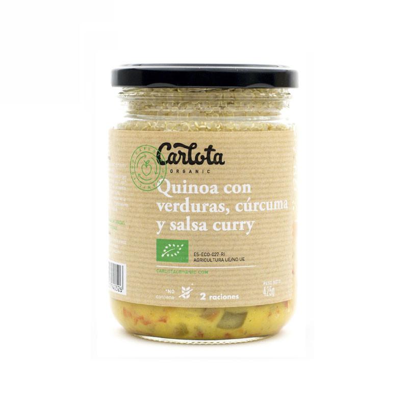 Quinoa con verduras curcuma y curry 425g Carlota Organic