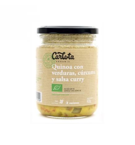 Quinoa con verduras curcuma y curry 425g Carlota Organic