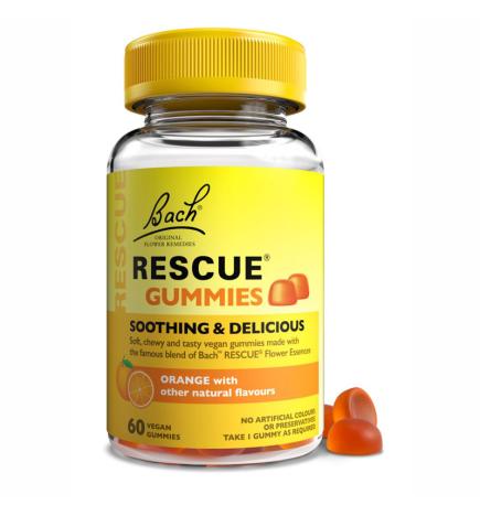 Rescue GUMMIES (sabor naranja) 60 pastillas de goma Bach