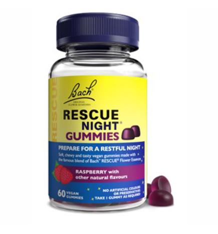 Rescue night GUMMIES (sabor frutos rojos) 60 pastillas de goma Bach