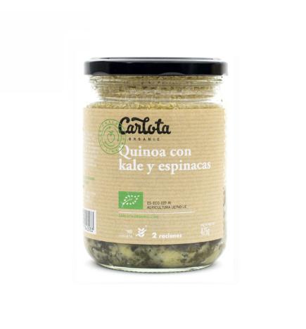 Quinoa con kale y espinacas 425g Carlota Organic