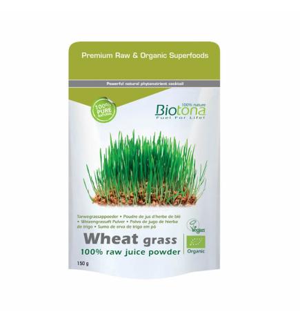 Wheat grass/hierba de trigo polvo superfood bio 150g Biotona