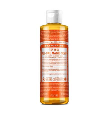 Jabon liquido arbol del te bio 240ml Dr. Bronner's