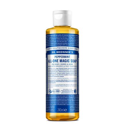 Jabon liquido menta bio 240ml Dr. Bronner's