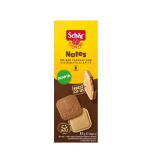 Notes (Galletas con relleno cremoso) sin gluten 81g Schar