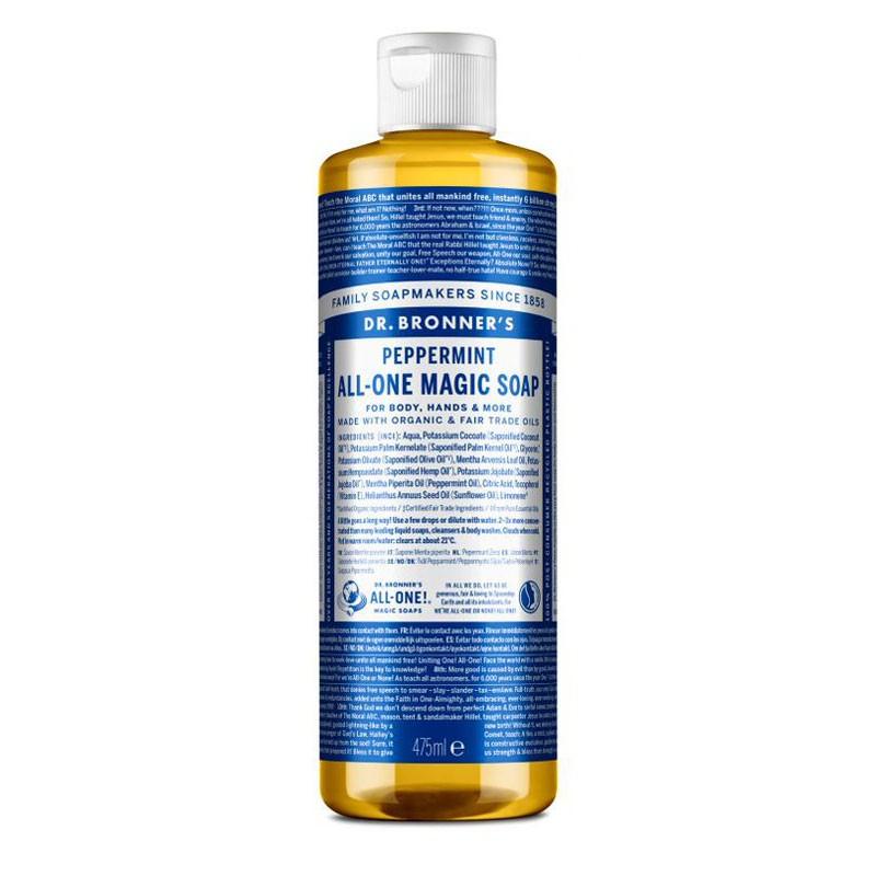 Jabon liquido menta bio 475ml Dr. Bronner's