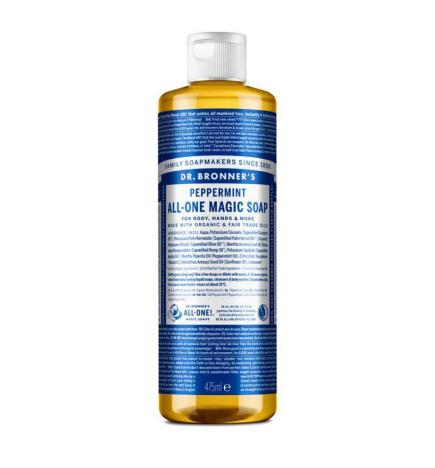 Jabon liquido menta bio 475ml Dr. Bronner's