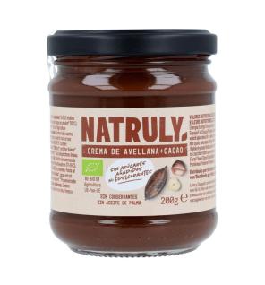 Crema de Cacao y Avellanas Bio 200g Natruly