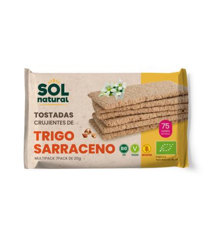 Tostadas de trigo sarraceno sin gluten Bio 140g Sol Natural