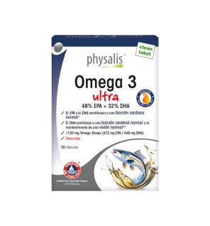 Omega 3 Ultra (48%) EPA + (32%) DHA 30 capsulas Physalis