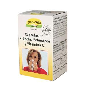 Proteccion resfriado Propolis, Echinacea y Vitamina C 75 caps Granovita