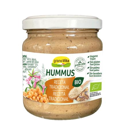 Pate Hummus tradicional Bio cristal 175g Granovita