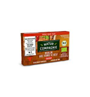 Caldo de ternera Bio 8x10g cubitos Natur Compagnie