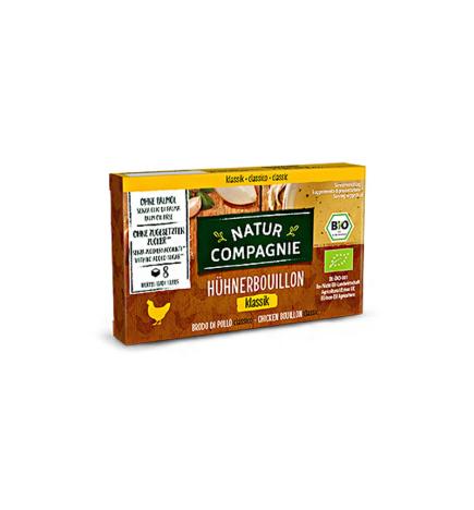 Caldo de pollo Bio 8x11g cubitos Natur Compagnie