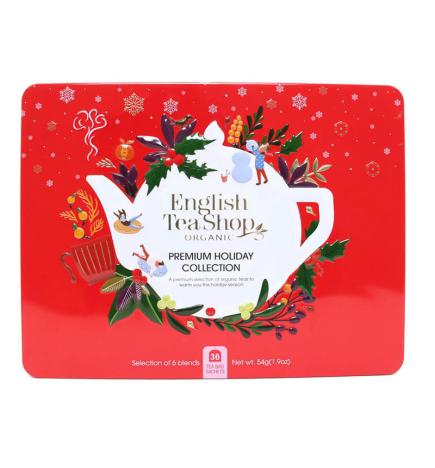 Lata Navidad Roja 36 filtros 54g English Tea Shop