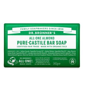 Pastilla de jabon de almendras bio 140g Dr. Bronner's