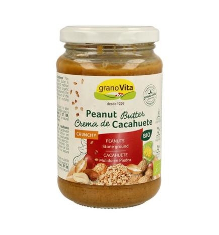 Crema de Cacahuete cruijiente (crunchy) Bio 350g Granovita