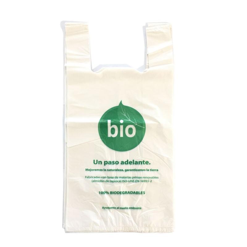 Bolsa Camiseta pequeña (Shirt) 40x50 Compostable 100unds