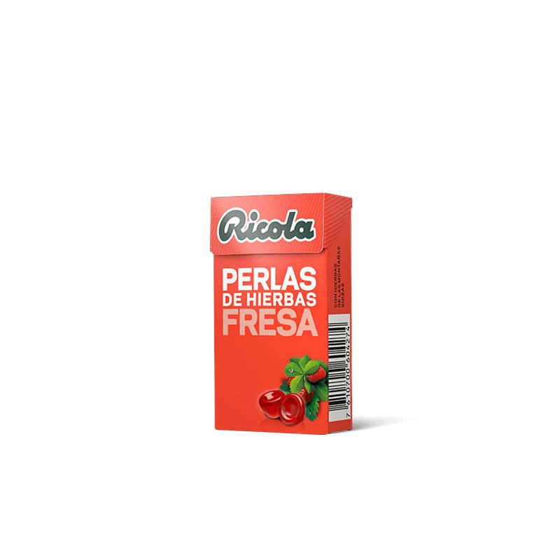 Perlas de hierbas fresa sin azucar 25 g Ricola