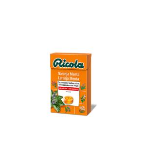 Caramelos de naranja menta sin azucar 50 g Ricola