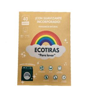 Detergente y suavizante en tiras Natural 40 lavados Ecotiras