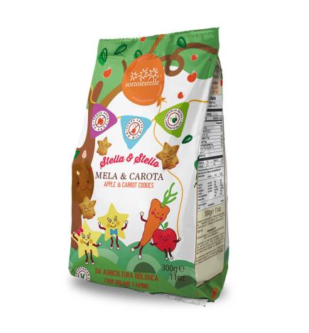 Galletas Manzana y Zanahoria Stella&Stello Bio 300g Sottotestelle