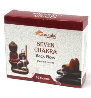Conos de Incienso Reflujo Aromatika - 7 Charkras