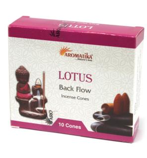 10 Conos de Incienso Reflujo Aromatika - Loto