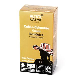 Cafe Colombia Cauca capsulas compostables bio 10x5g Alternativa 3