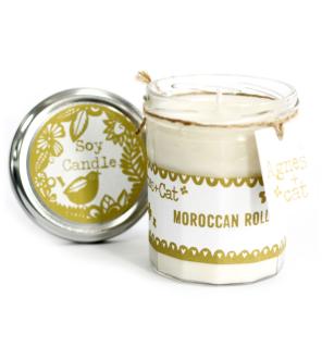 Velas en Bote de Cristal - Moroccan Roll