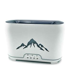 Difusor de aroma Himalayas - USB-C - Mando a distancia - Efecto llama