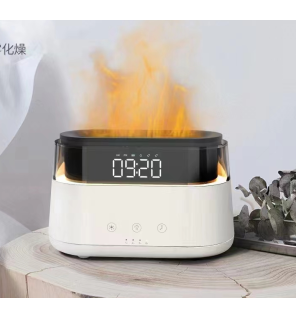 Difusor de Aromas Moderno - Reloj Led - USB-C - Efecto Llama