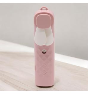 Ventilador y Pulverizador Facial Rosa - USB