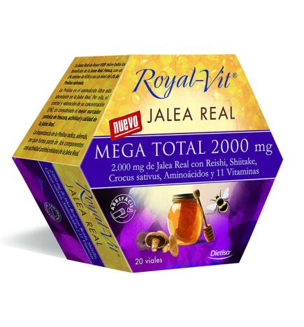 Jalea real Mega total 20 viales 2000 mg Dietisa